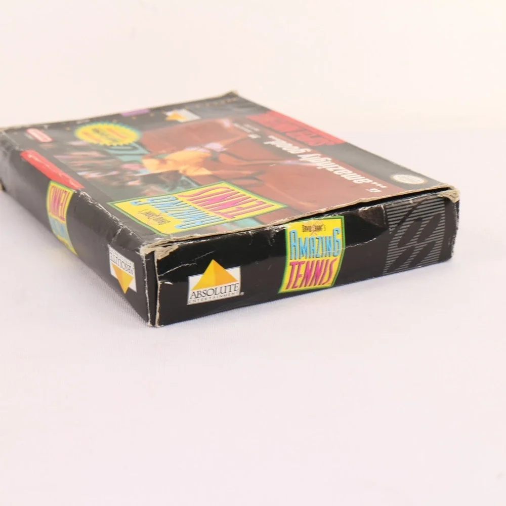 David Crane's Amazing Tennis Game Cartridge Open Box Super Nintendo SNES SNS-006